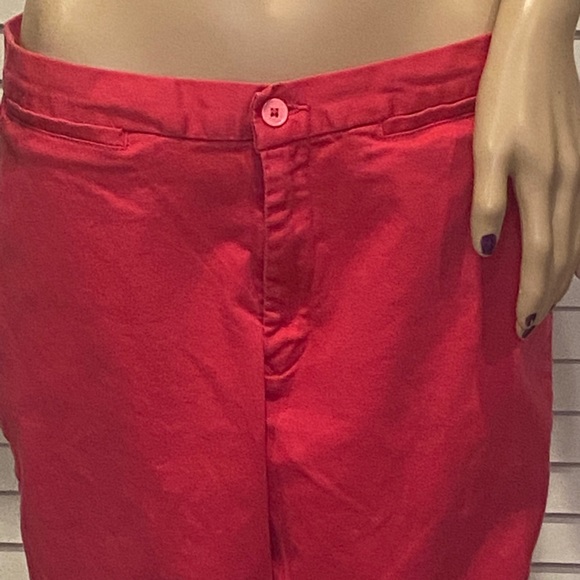 Calvin Klein Hot Pink Fuchsia Stretchy Cropped Ankle Pants Slacks Size 12 VGC - Picture 2 of 6